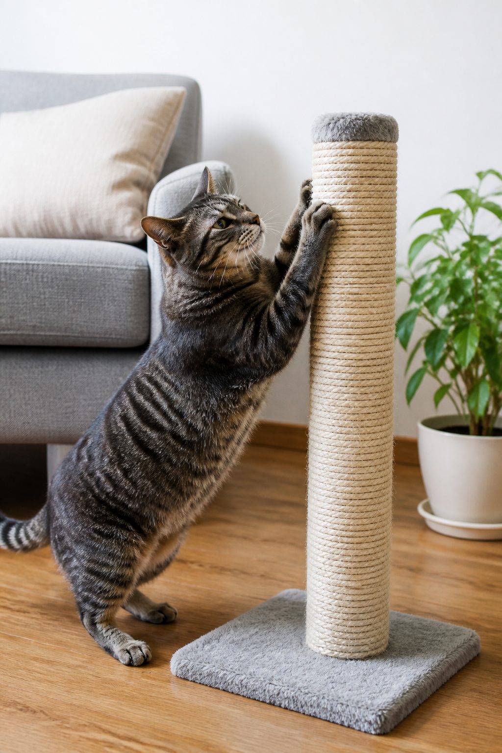 Sisal, carton, moquette : ce que valent les surfaces : Comment choisir un griffoir pour chat et où le placer